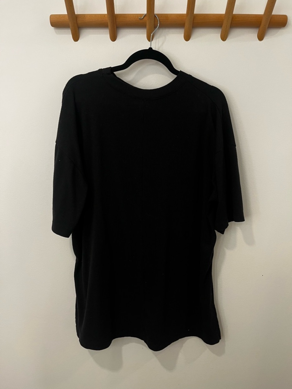 Dressed in LALA ribbed playsuit in black - Picture 5 of 15
